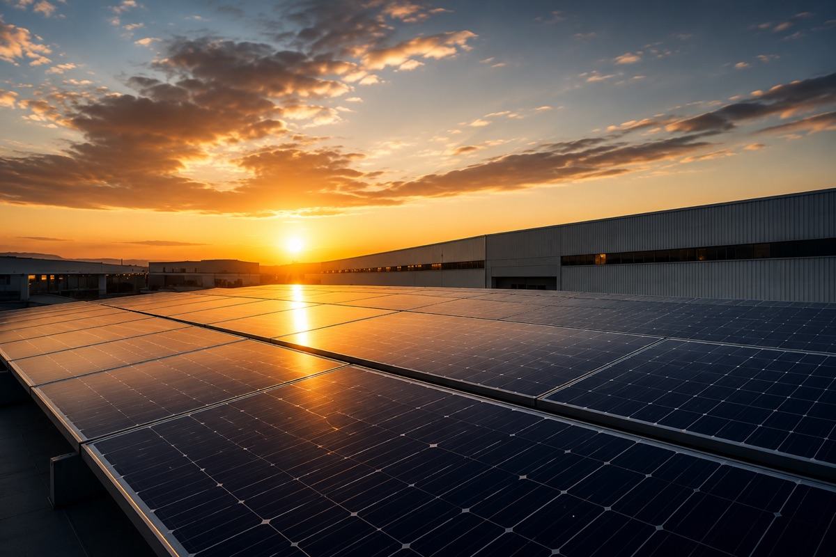 Paneles solares fotovoltaicos instalados en cubierta